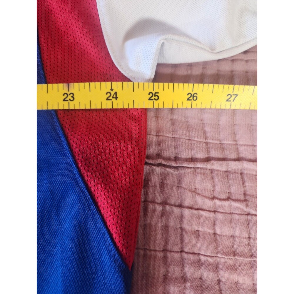 Adidas Kansas Jayhawks Polo Shirt ClimaCool Polyester Mens XL Blue White Red - Picture 8 of 9